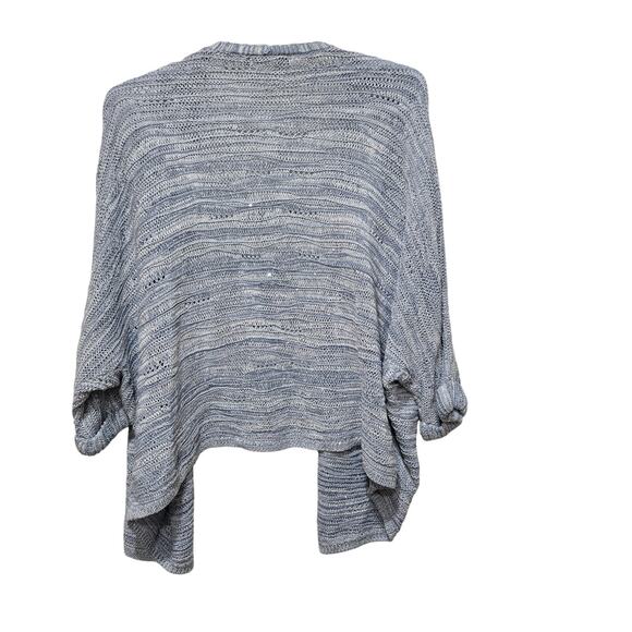 Nic+Zoe Plus 1X Blue Marled Open Front Lightweight Cardigan - Picture 2 of 9